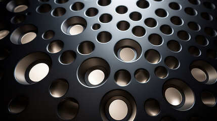 3d metal with holes background