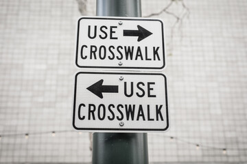 Use Crosswalk Sign to both ways