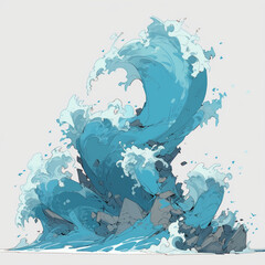 water splash.abstract wave background