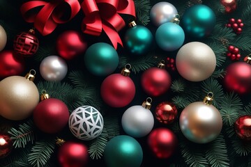christmas tree and gifts created with generative AI software