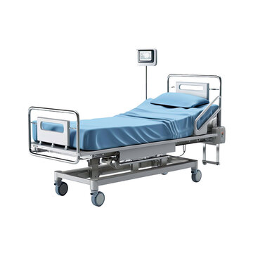  Surgical Bed isolated on Transparent Background