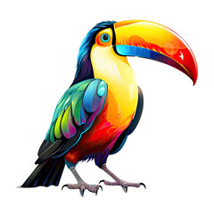 Fototapeta premium Toucan on transparent background