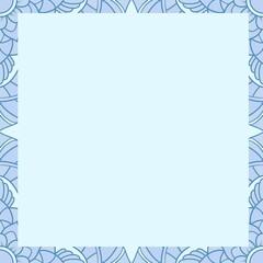 Obraz premium Floral paper note design with border. blank for decoration, message, information. natural theme.