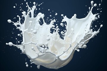 Milk or yogurt splash,