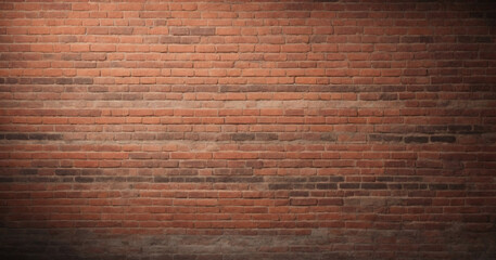 A classic brick wall texture background, providing a rustic and urban backdrop for signs or text. With copy space.