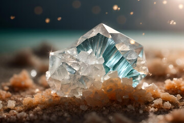 Obraz premium Beautiful Orthorhombic Aragonite Crystalline Structure