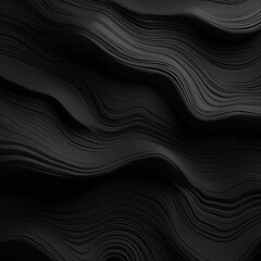 Padrão parede com ondas pretas - Papel de parede abstrato