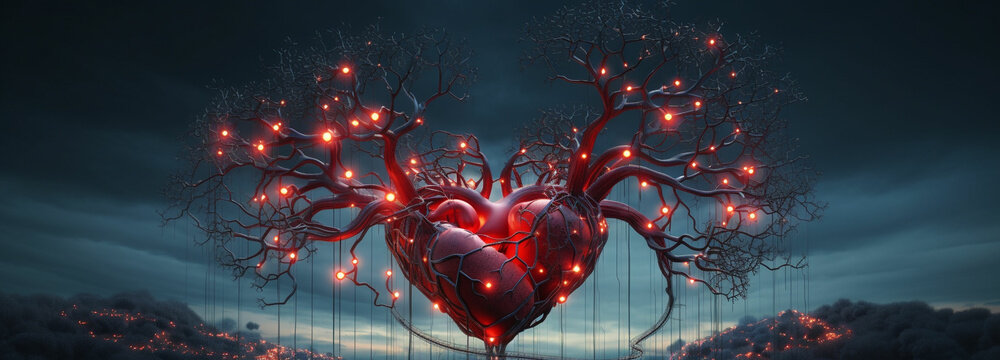 Depict the creation of a heart