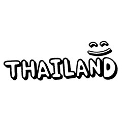 svg thailand land of smile doodle element set