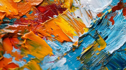 Abstract Colorful Art Painting Texture