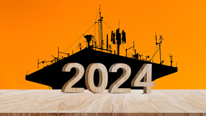 2024 goals of business or life, Silhouette industry to welcome 2024, Happy New Year 2024, Business...