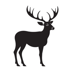 Naklejka na ściany i meble deer silhouette vector