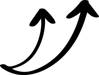 doodle sketch grunge marker arrow