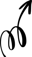 doodle sketch grunge marker arrow