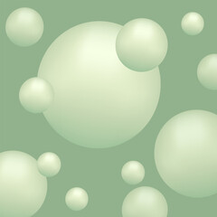 Abstract background with pearl spheres