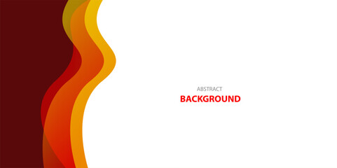 Colorful vector wave modern background with white space for text and message. concept design