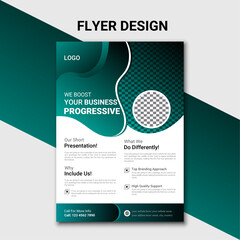 creative business flayer design template vector illustration.