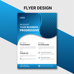 creative business flayer design template vector illustration.