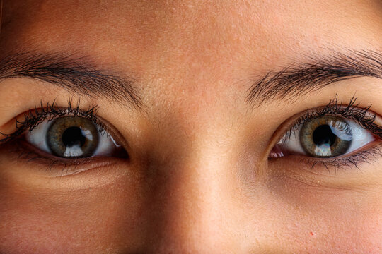 Vivid eyes portray deep personal intensity