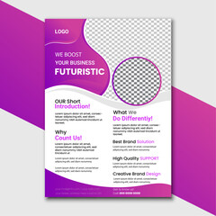 creative business flayer design template vector illustration.