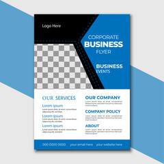 creative business flayer design template vector illustration