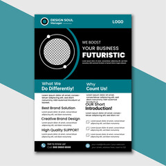 creative business flayer design template vector illustration.