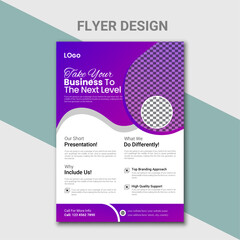 creative business flayer design template vector illustration.