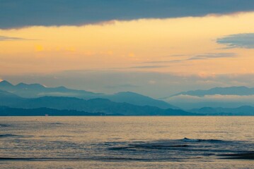 evening in Georgia with a view of Batumi