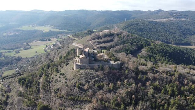 Drone video of the Castellvell in Solsona