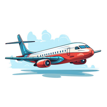 a cartoon of a plane