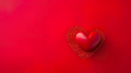 Fototapeta premium Red heart love romantic passion background.