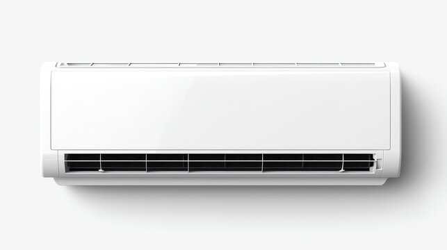 a white air conditioner with a vent