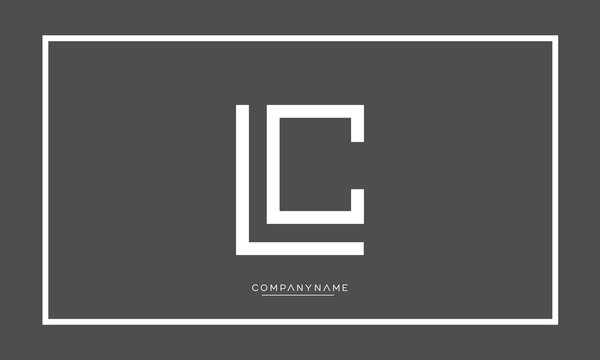 LC or CL Alphabet letters Logo Monogram