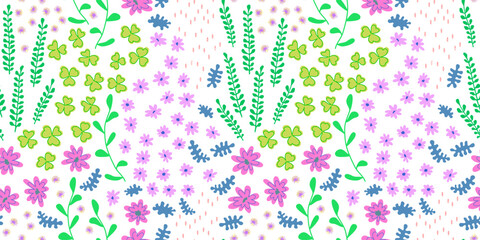 Seamless floral pattern. Pattern design for trendy textiles, textures, fabrics, wallpapers, covers, lanterns.
