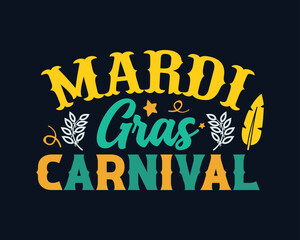 Mardi Gras Carnival T-shirt Design