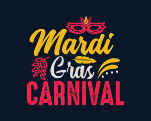 Mardi Gras Carnival T-shirt Design
