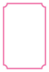 Border frame decoration vector label simple line corner for your photo and text and icons