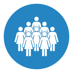 Symbol, ikona kobiet. Plik wektorowy.