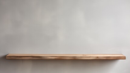 wooden shelf on the wall