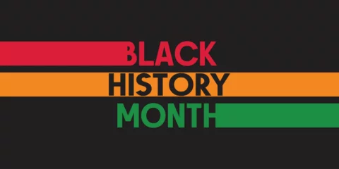 Fotobehang Black history month African American history celebration  vector illustration design graphic Black history month © JK2507