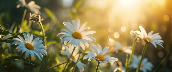 wallpaper of green field with flowers