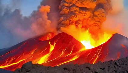 Captivating Volcano Eruptions Unleashing Molten Lava