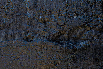 Black wall texture for design, wall in resin