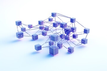 a network of cubes and wires