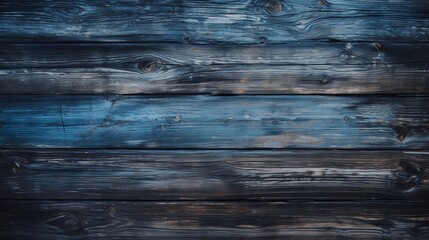 a blue wood planks with knots - Powered by Adobe