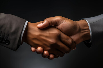 businessman handshake for teamwork of business merger and acquisition