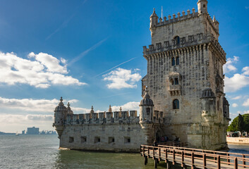 Belém Tower officially the Tower of Saint Vincent,  a 16th-century fortification located in...