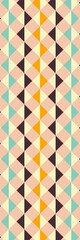 Retro bookmark with geometrical pattern