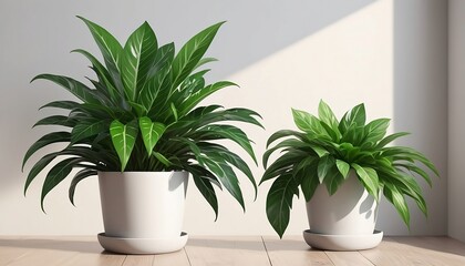 Plant Potted in Container For use indoors as a house plant and decoration. Generative AI