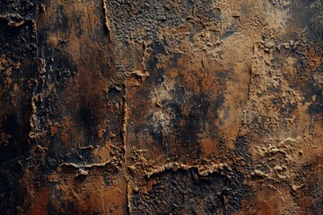 Obraz premium A detailed view of a rusted metal surface. This image can be used to depict corrosion, decay, or industrial textures.
